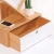 Import Desktop 2-Tier Bamboo tree bookshelf bookcase with drawer storage rack from China