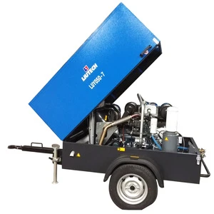 Diesel Industrial Portable air compressor with Shotcrete Machine