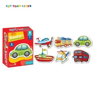 Different Vehicle Paper Puzzles For Kids Perceive
