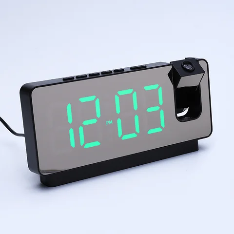 Buy Digital Alarm Clock Desktop Table Clock Temperature Calendar Led ...