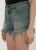 Import Direct manufacturer cheap hard edged frayed gradient mini length hot girls denim shorts jeans from China