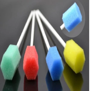 Disposable medical sponge brush / oral cleaning brush/washing brush