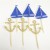 Import Disposable Nautical theme sailboat shaped cake topper, shiny glitter paper toothpick cake decoration custom for home festival from China