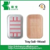 Disposable tray serving the grilled meat and steak
