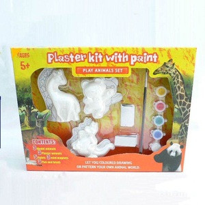 Buy Diy Graffiti Children's Educational Toys Plaster Kit With Paint ...
