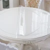 DIY Round PVC Table Cover Protector Desk Mat Table Cloth Pvc Transparent