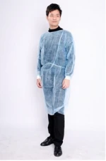 Double Breasted Sterile Disposable Surgical Gown/Lab Coat/Working Coverall with Price