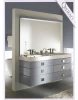Double ceramic basin solid wood modern bathroom GB-A1010