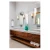 Import double  modern  makeup wooden   bathroom vanity cabinets  with mirror  lights from China
