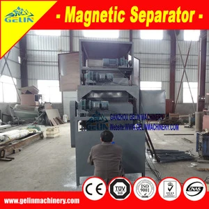 Dry high intensity four rollers silica sand magnetic separator to remove magnetic iron ore