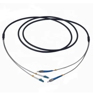 Buy Duplex Armored Fiber Optic Patch Cable Single Mode Fiber Optic ...
