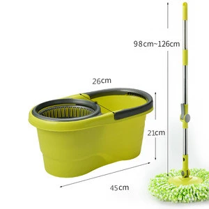Durable Magic Cleaning Mop with bucket and 2 heads