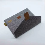 ECO friendly reusable recycled felt leather briefcases laptop bag