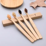 Eco- Friendly Soft-bristle Portable Oral Hygiene Cleaning Teeth Tools Tooth Brush Simple Bamboo Charcoal Toothbrush VT1601
