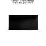 Economical U shape black metal wall shelf