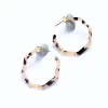 ed01658c Fashion Simple Turtle Acetate Earrings Simple Design Wholesale Women Hoop Acrylic Earrings