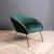 Import Elegant Design Soft Velvet Fabric Living Room Pink Velvet Chair With Metal Frame from China