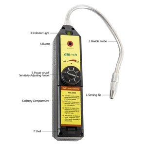 Elitech WJL-6000 Sound &amp; Light Alarm Warning Halogen Leak detector Gas Monitor for Industry