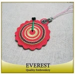 Embroidered mobile phone straps