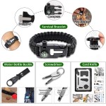Emergency Survival Kit Professional Survival Gear Tool First Aid Kit with Molle Pouch for Camping Adventures