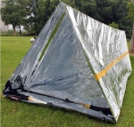 Emergency Survival Shelter Tent  2 Person Mylar Thermal Shelter Reflective Material Conserves Heat Tent Best Survival Gear