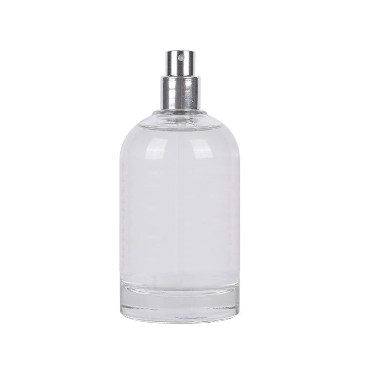 Empty glass refillable perfume bottle with logo printing