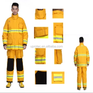 EN469 Aramid fire fighting suit/CE certified firefighter suit /firemen suit