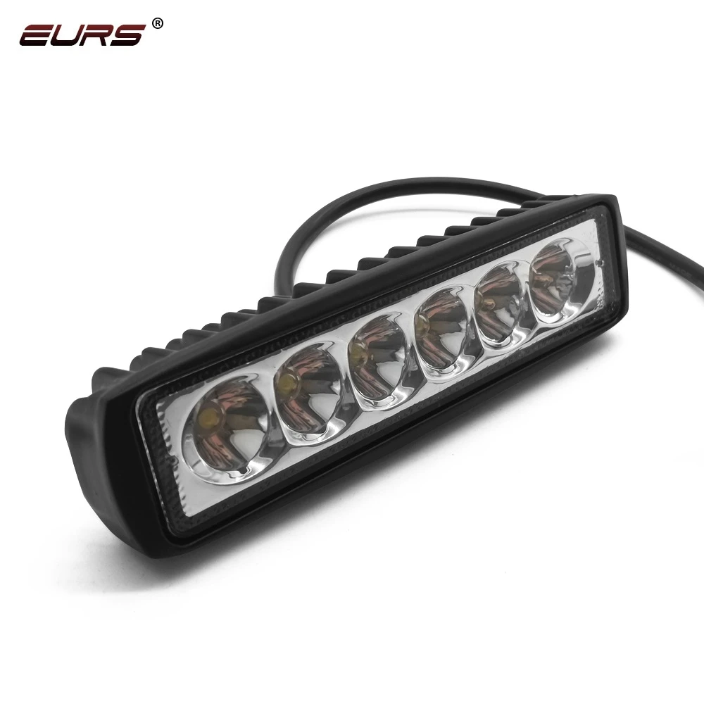 EURS Car Accessories 18W offroad working led bar lightcross-country  Led Work Lamp 6leds for truck more soft light