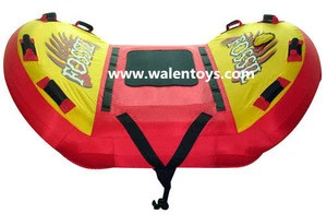 Exciting water sport game inflatable water ski tube/flying ski tube