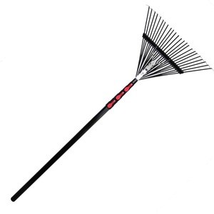 Extentool telescopic pole garden tools for leaf cleaning with garden rake adjustable handle