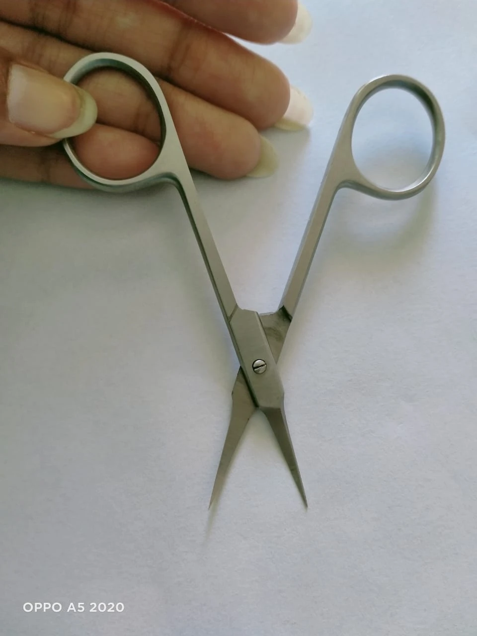 Extra Fine Pointed Cuticle Arrow Point Scissors in Round Pattern Russian Style