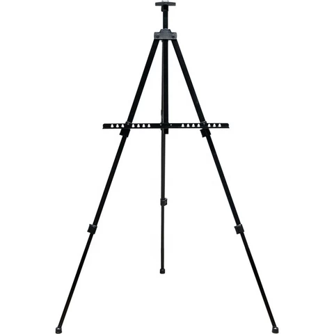 Extra Thick Aluminum Metal Tripod Display Easel 21 to 66 Inches Adjustable Height Artist Easel Stand with Portable Bag