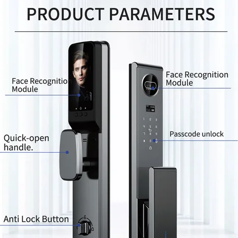 Buy Factory 3d Face Recognition Smart Door Lock With Camera Wifi ...