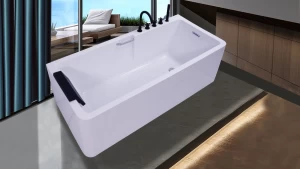 Factory Custom Hot Sale Acrylic Bathtub with with Armrest