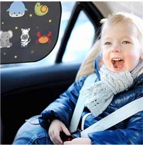 Factory Customized Cool Car Windows Sun Shades Protector Block Car Static Cling Sunshade For Your Kids
