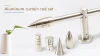 Factory direct curtain accessories pole finials arrow curtain rod finials aluminium curtain rod set