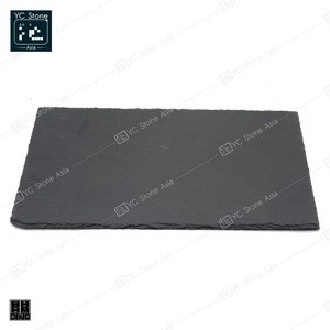 Factory Direct Natural Black Vintage Steak Rectangle Slate Dishes Plate Cheese Plate Cheese Board Slate