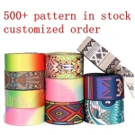 Factory direct Sublimation Guitar Strap 25mm 38mm 50mm Seatbelt Webbing Custom Printed Nylon Webbing For Bags