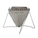 Factory directly sell stainless steel coffee drip stank rack foldable portable tools for outdoor camping hiking coffee filter