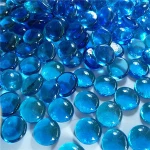 Factory directly supplies mirror flat colored glass marbles for landscaping/swimming pool/fire pit outdoor
