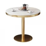Factory hot sale stainless steel modern style Titanium electroplated table base