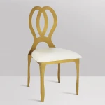 Factory Manufacturer Supply Stainless Dining Chair Wedding Stainless Steel Leisure Chair