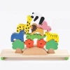 Factory Non-toxic Eco Animals Balance Toy Wooden Seesaw