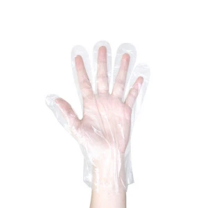 Factory Price Transparent Pe Gloves Waterproof Household Cleaning Gloves