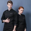 Factory Supply OEM Customized  Hotel restaurant Chef Jacket Coat Kitchen  Chef Uniforms