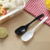 Factory Wholesale black flatware handle Eco-friendly Plastic Fork Spoon Set