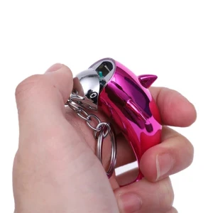 Factory Zinc Alloy Cute Dolphin Shape Key Chain Cigarette Tobacco Lighter Keyring Other Lighters Smoking Accessories