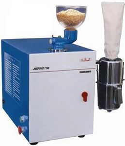 Falling Number and Gluten Index Laboratory Mill grinding samples of grains