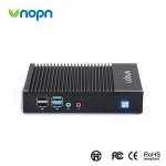 Fanless Ultra Mini PC With Vesa, Win10, Win7, 2GB Up To 8GB Ram Hard Disk Installed