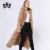 Import Fashion Design Hooded fur Coat Female Soft Real Fox Fur Coat Knitted Long Wool Sweater Women Fur Cardigan from China